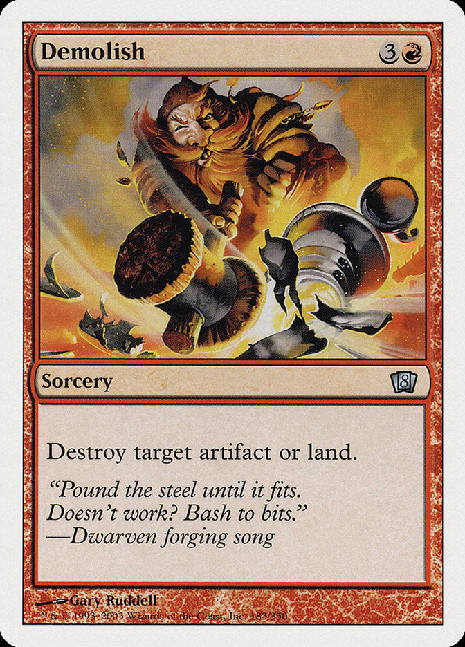 Demolish [Eighth Edition] MTG Single Magic: The Gathering    | Red Claw Gaming