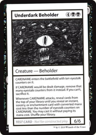 Underdark Beholder (2021 Edition) [Mystery Booster Playtest Cards] MTG Single Magic: The Gathering    | Red Claw Gaming