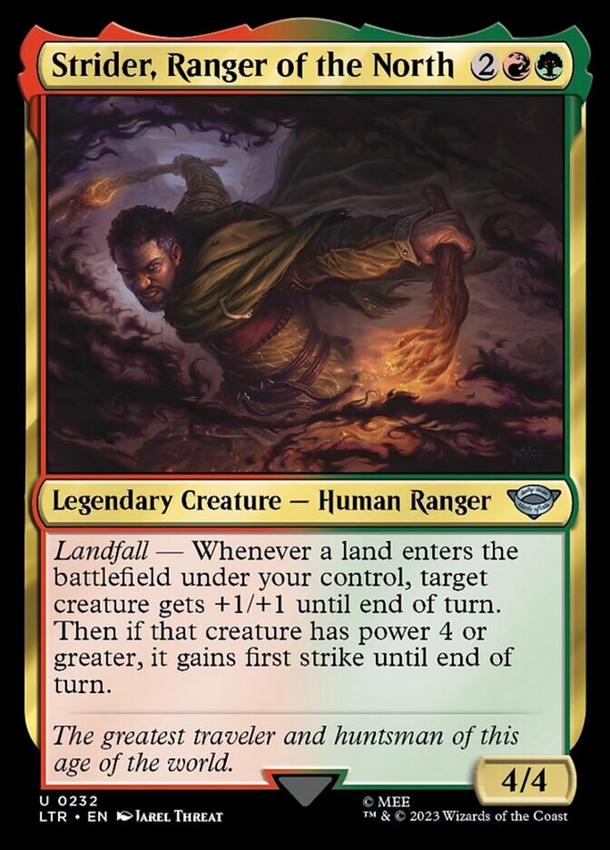 Strider, Ranger of the North [The Lord of the Rings: Tales of Middle-Earth] MTG Single Magic: The Gathering    | Red Claw Gaming