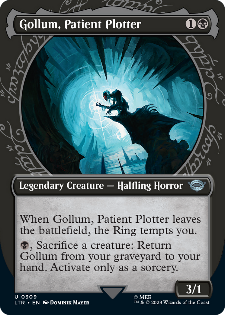 Gollum, Patient Plotter (Showcase Ring Frame) [The Lord of the Rings: Tales of Middle-Earth] MTG Single Magic: The Gathering    | Red Claw Gaming