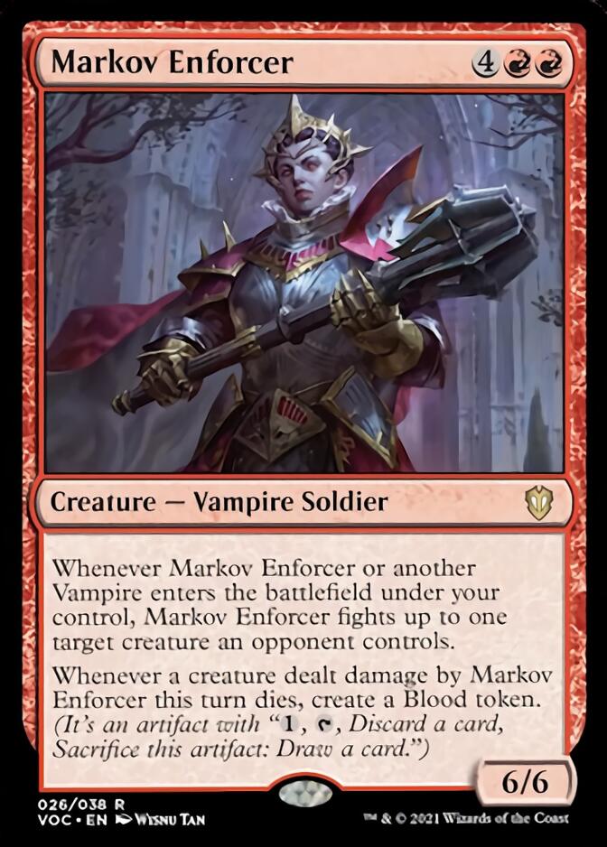 Markov Enforcer [Innistrad: Crimson Vow Commander] MTG Single Magic: The Gathering    | Red Claw Gaming