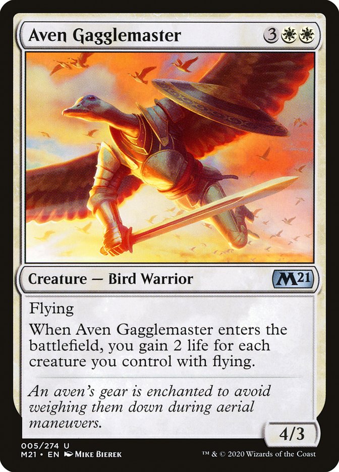 Aven Gagglemaster [Core Set 2021] MTG Single Magic: The Gathering    | Red Claw Gaming