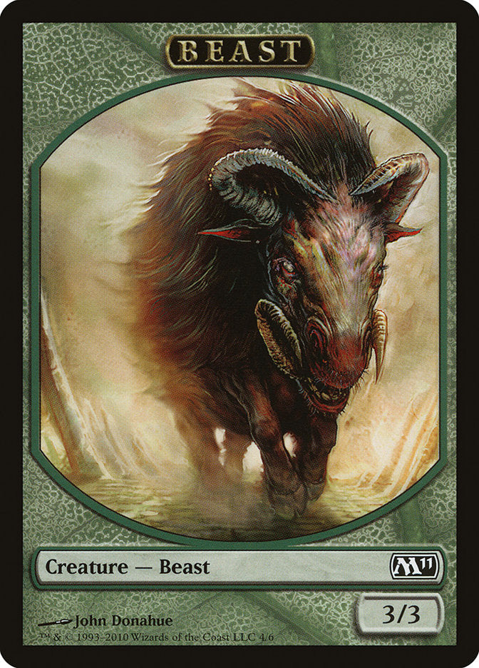 Beast Token [Magic 2011 Tokens] MTG Single Magic: The Gathering    | Red Claw Gaming