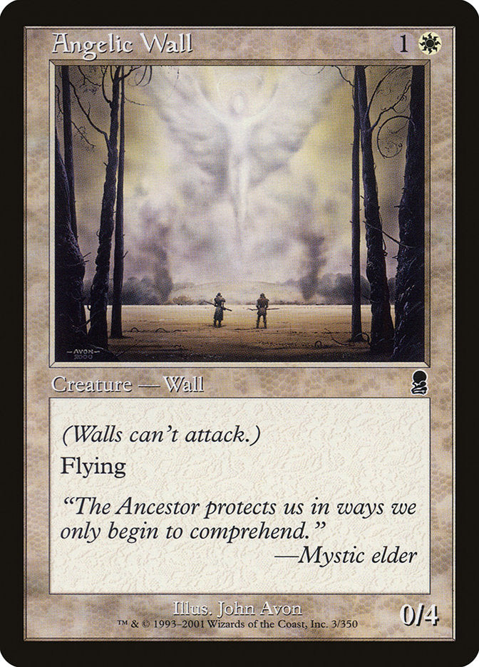Angelic Wall [Odyssey] MTG Single Magic: The Gathering    | Red Claw Gaming