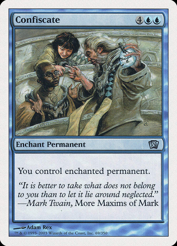 Confiscate [Eighth Edition] MTG Single Magic: The Gathering    | Red Claw Gaming