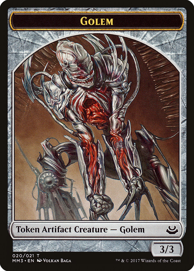 Golem Token [Modern Masters 2017 Tokens] MTG Single Magic: The Gathering    | Red Claw Gaming