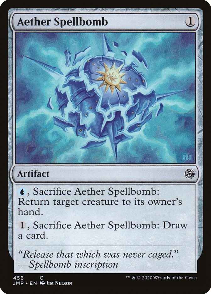 Aether Spellbomb [Jumpstart] MTG Single Magic: The Gathering    | Red Claw Gaming