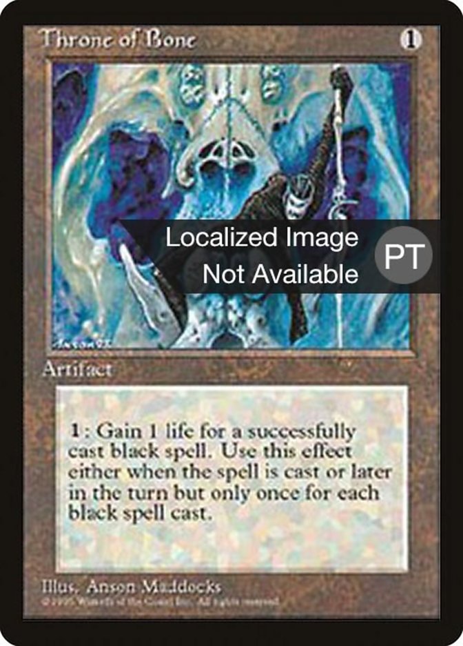 Throne of Bone [Fourth Edition (Foreign Black Border)] MTG Single Magic: The Gathering    | Red Claw Gaming