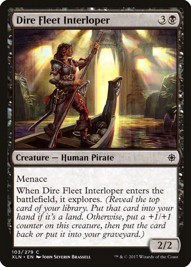 Dire Fleet Interloper [Ixalan] MTG Single Magic: The Gathering    | Red Claw Gaming