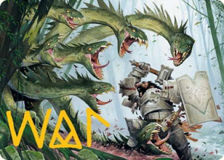 Lair of the Hydra Art Card (Gold-Stamped Signature) [Dungeons & Dragons: Adventures in the Forgotten Realms Art Series] MTG Single Magic: The Gathering    | Red Claw Gaming