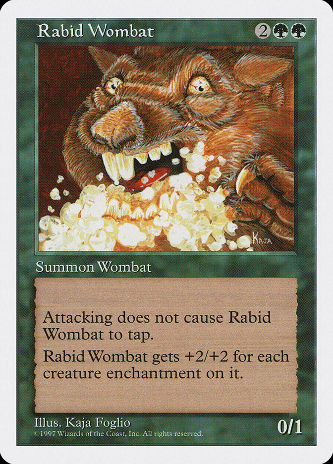 Rabid Wombat [Fifth Edition] MTG Single Magic: The Gathering    | Red Claw Gaming
