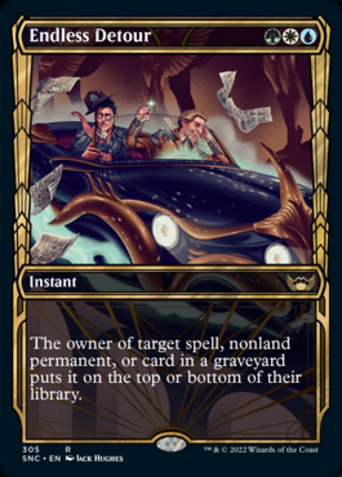 Endless Detour (Showcase Golden Age) [Streets of New Capenna] MTG Single Magic: The Gathering    | Red Claw Gaming