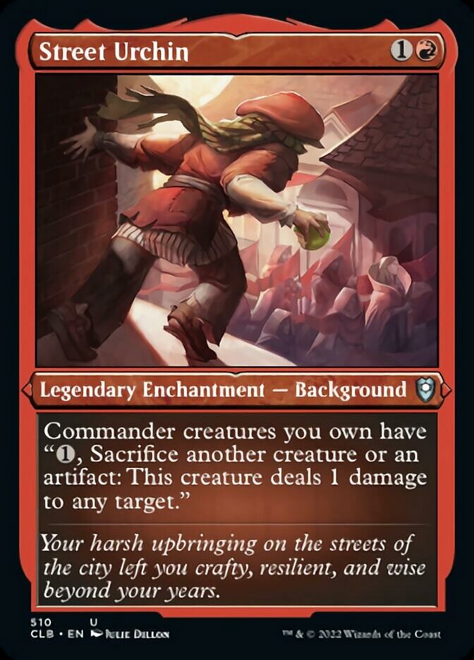 Street Urchin (Foil Etched) [Commander Legends: Battle for Baldur's Gate] MTG Single Magic: The Gathering    | Red Claw Gaming