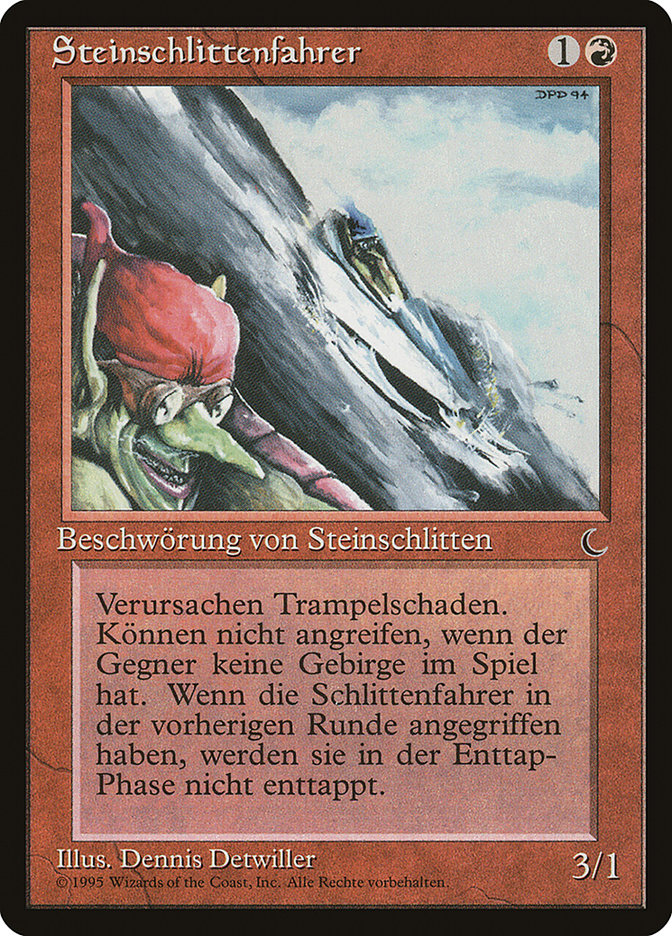 Goblin Rock Sled (German) - "Steinschlittenfahrer" [Renaissance] MTG Single Magic: The Gathering    | Red Claw Gaming