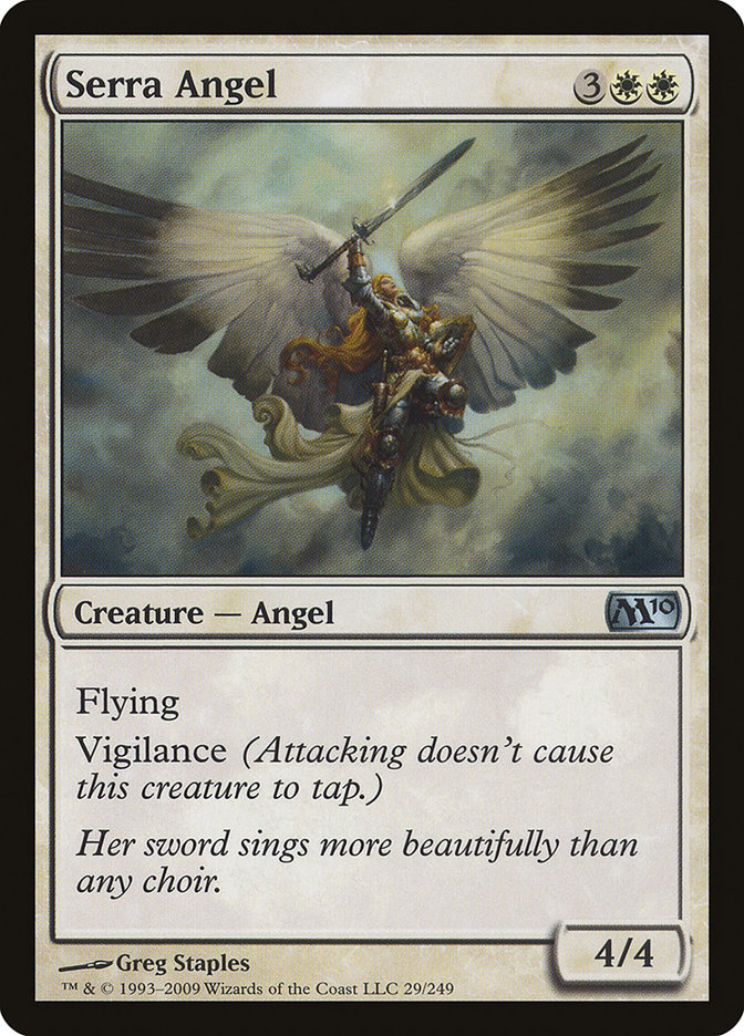 Serra Angel [Magic 2010] MTG Single Magic: The Gathering    | Red Claw Gaming