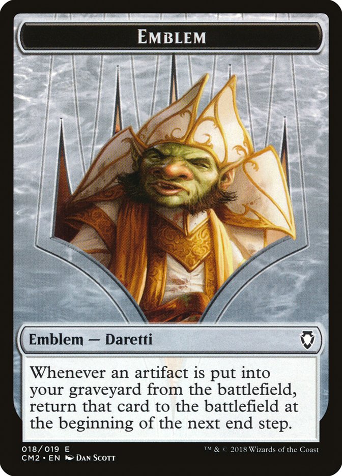 Daretti, Scrap Savant Emblem [Commander Anthology Volume II Tokens] MTG Single Magic: The Gathering    | Red Claw Gaming