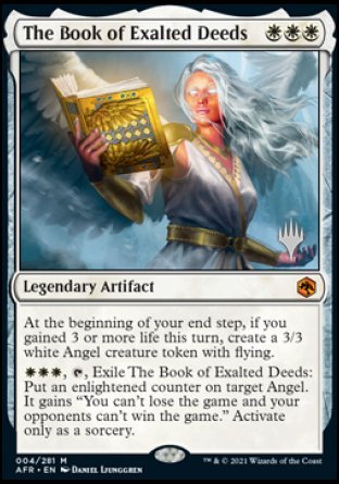 The Book of Exalted Deeds (Promo Pack) [Dungeons & Dragons: Adventures in the Forgotten Realms Promos] MTG Single Magic: The Gathering    | Red Claw Gaming