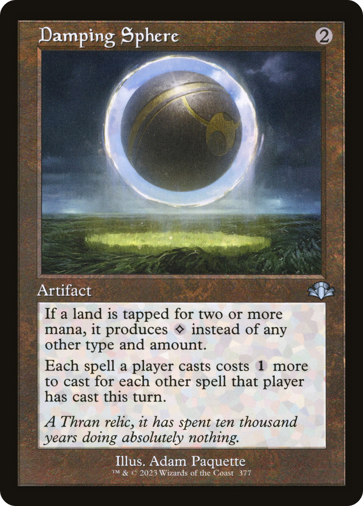Damping Sphere (Retro) [Dominaria Remastered] MTG Single Magic: The Gathering    | Red Claw Gaming