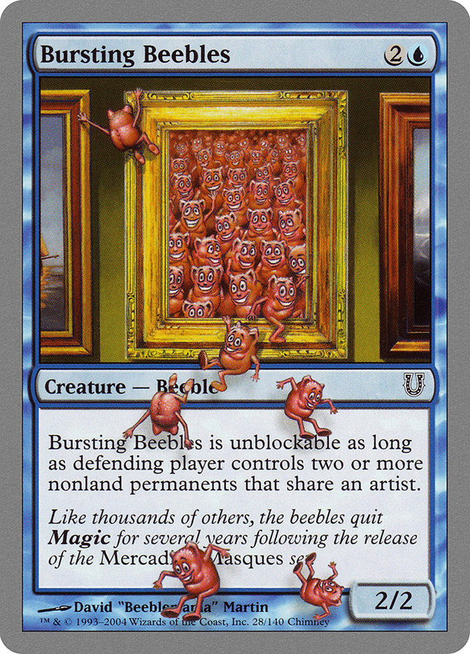 Bursting Beebles [Unhinged] MTG Single Magic: The Gathering    | Red Claw Gaming