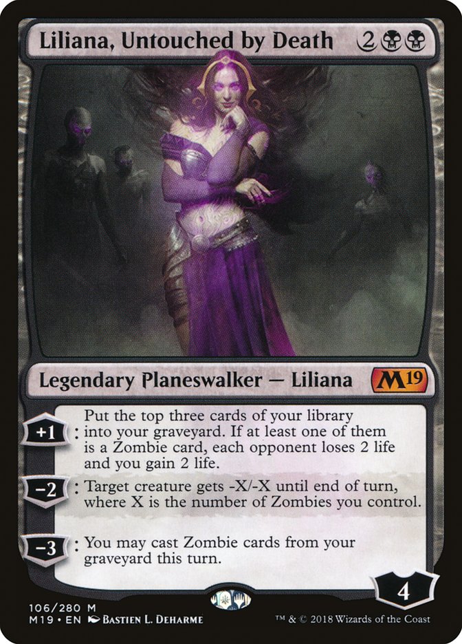 Liliana, Untouched by Death [Core Set 2019] MTG Single Magic: The Gathering    | Red Claw Gaming