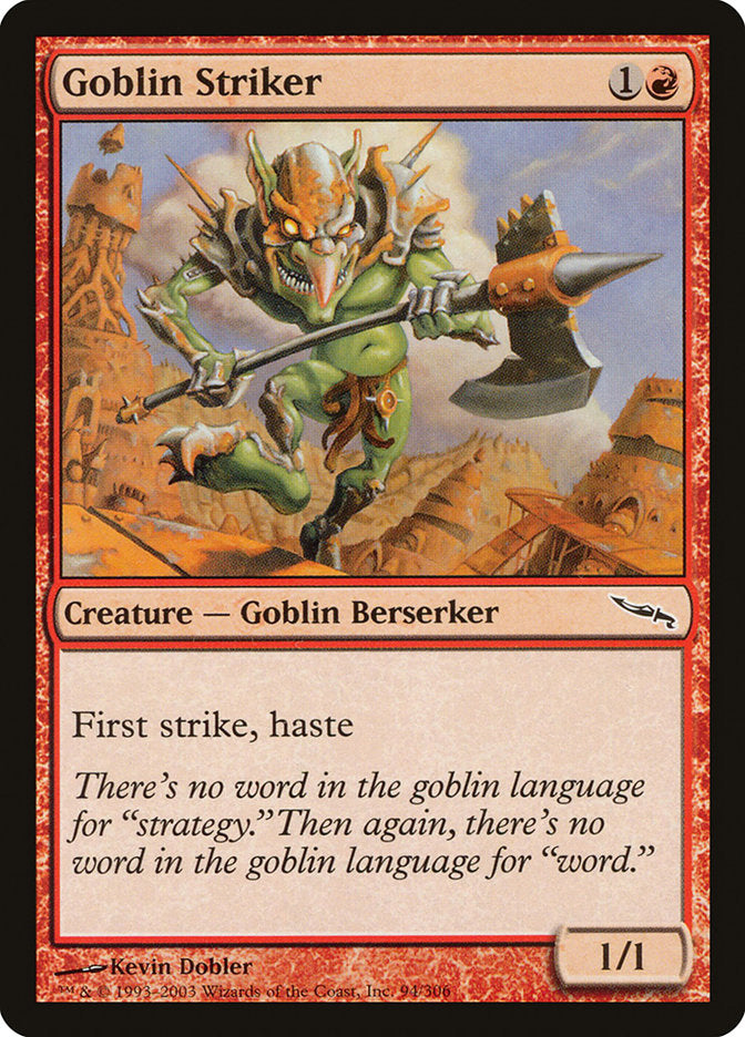 Goblin Striker [Mirrodin] MTG Single Magic: The Gathering    | Red Claw Gaming