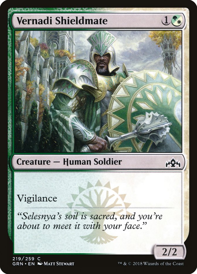 Vernadi Shieldmate [Guilds of Ravnica] MTG Single Magic: The Gathering    | Red Claw Gaming