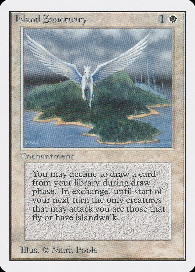 Island Sanctuary [Unlimited Edition] MTG Single Magic: The Gathering    | Red Claw Gaming