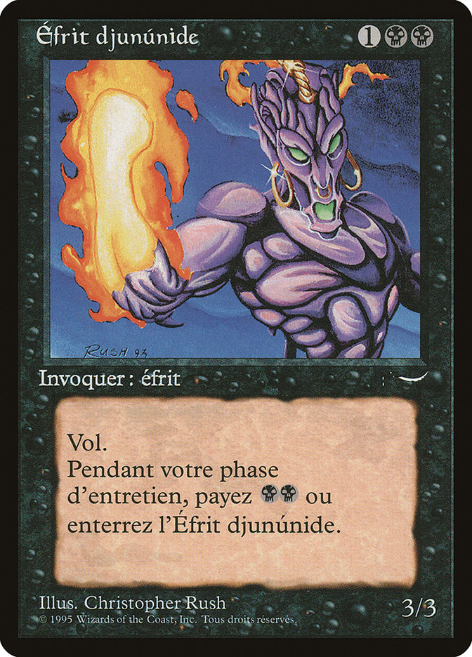 Junun Efreet (French)- "Efrit djununide" [Renaissance] MTG Single Magic: The Gathering    | Red Claw Gaming