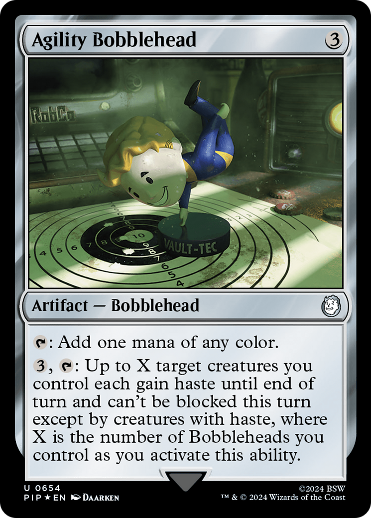 Agility Bobblehead (Surge Foil) [Fallout] MTG Single Magic: The Gathering    | Red Claw Gaming
