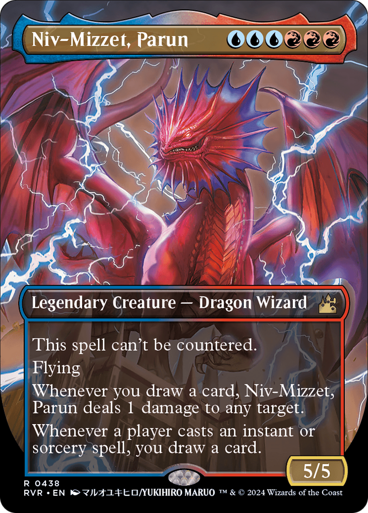 Niv-Mizzet, Parun (Anime Borderless) [Ravnica Remastered] MTG Single Magic: The Gathering    | Red Claw Gaming