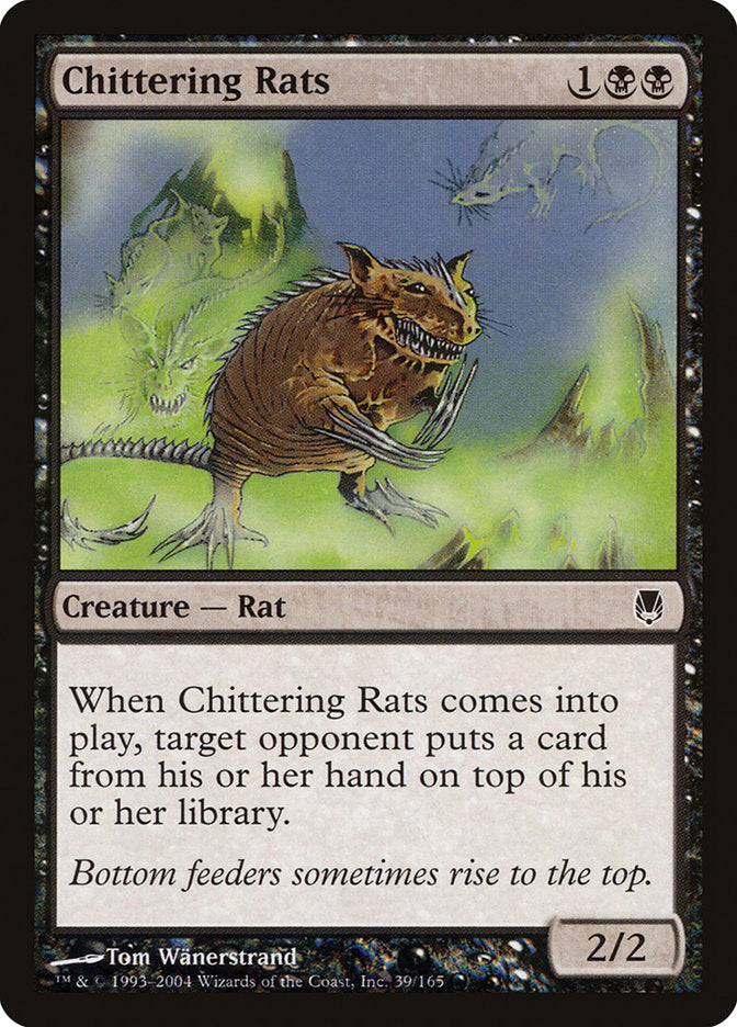 Chittering Rats [Darksteel] MTG Single Magic: The Gathering    | Red Claw Gaming