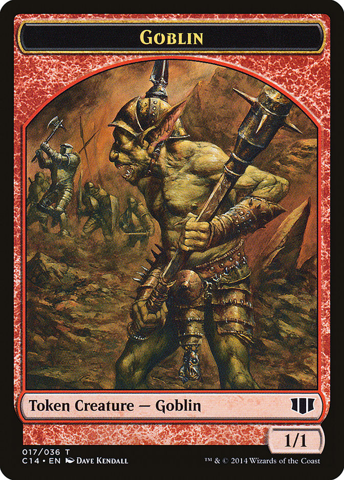 Goblin // Goat Double-Sided Token [Commander 2014 Tokens] MTG Single Magic: The Gathering    | Red Claw Gaming