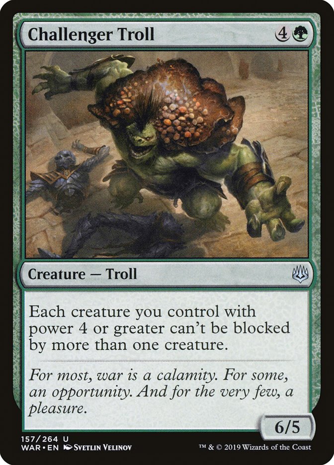 Challenger Troll [War of the Spark] MTG Single Magic: The Gathering    | Red Claw Gaming