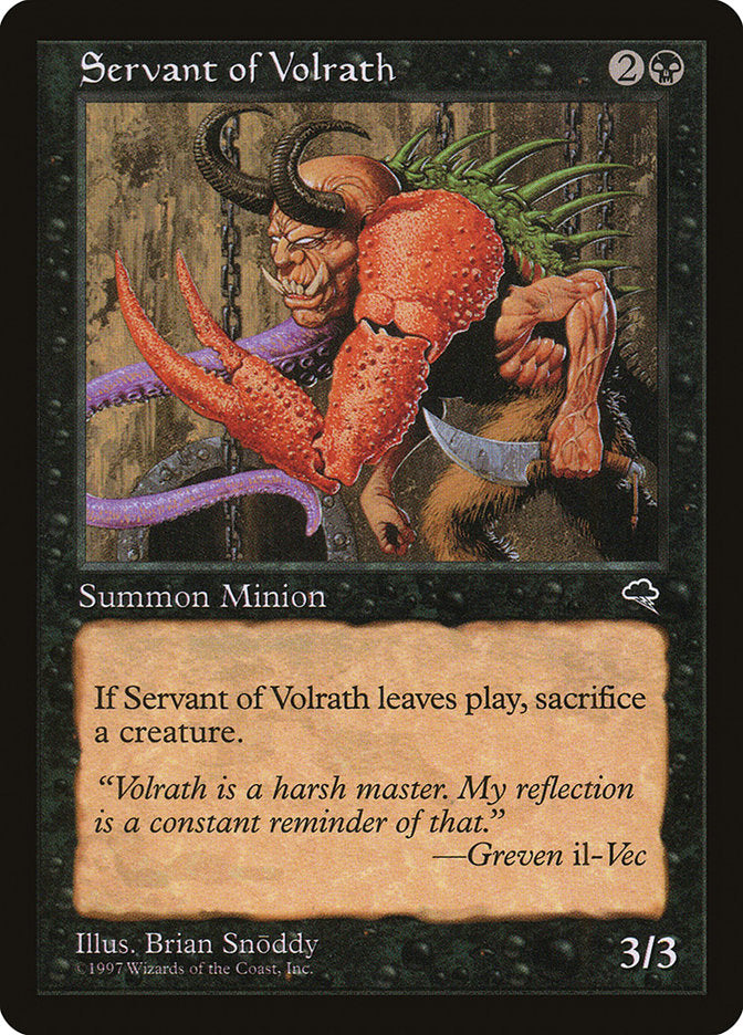 Servant of Volrath [Tempest] MTG Single Magic: The Gathering    | Red Claw Gaming