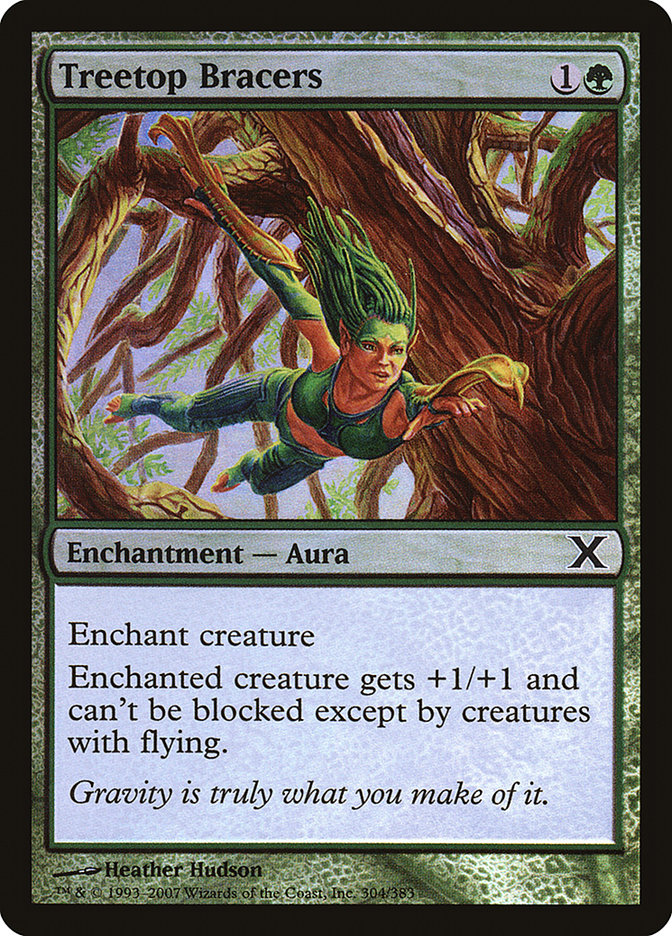 Treetop Bracers (Premium Foil) [Tenth Edition] MTG Single Magic: The Gathering    | Red Claw Gaming