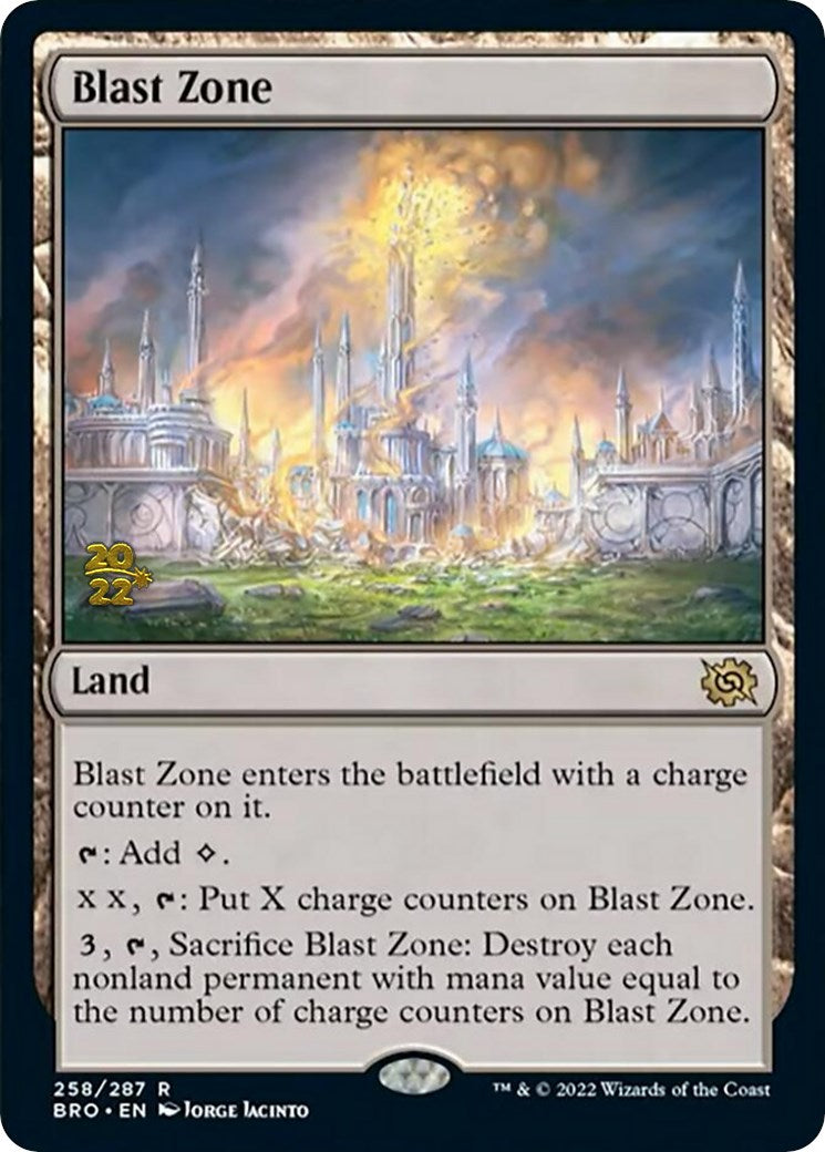 Blast Zone (258) [The Brothers' War Prerelease Promos] MTG Single Magic: The Gathering    | Red Claw Gaming