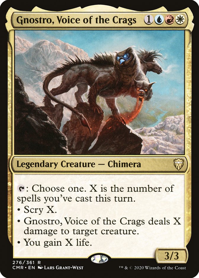 Gnostro, Voice of the Crags [Commander Legends] MTG Single Magic: The Gathering    | Red Claw Gaming