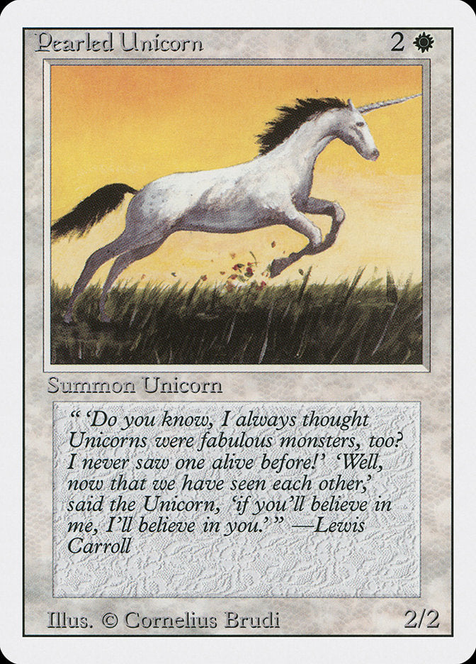 Pearled Unicorn [Revised Edition] MTG Single Magic: The Gathering    | Red Claw Gaming