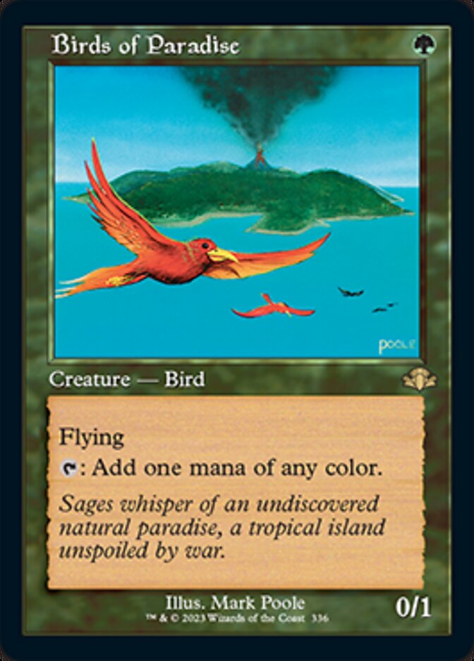 Birds of Paradise (Retro) [Dominaria Remastered] MTG Single Magic: The Gathering    | Red Claw Gaming