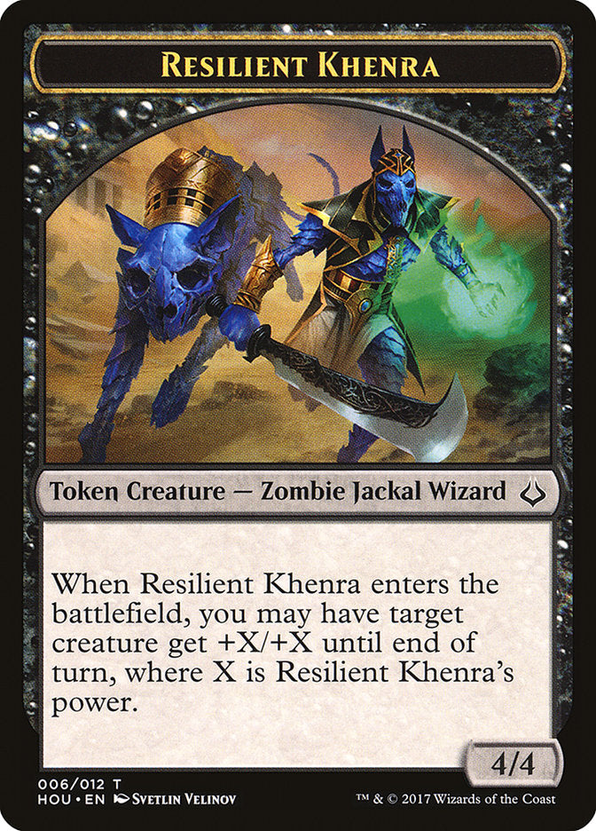 Resilient Khenra Token [Hour of Devastation Tokens] MTG Single Magic: The Gathering    | Red Claw Gaming