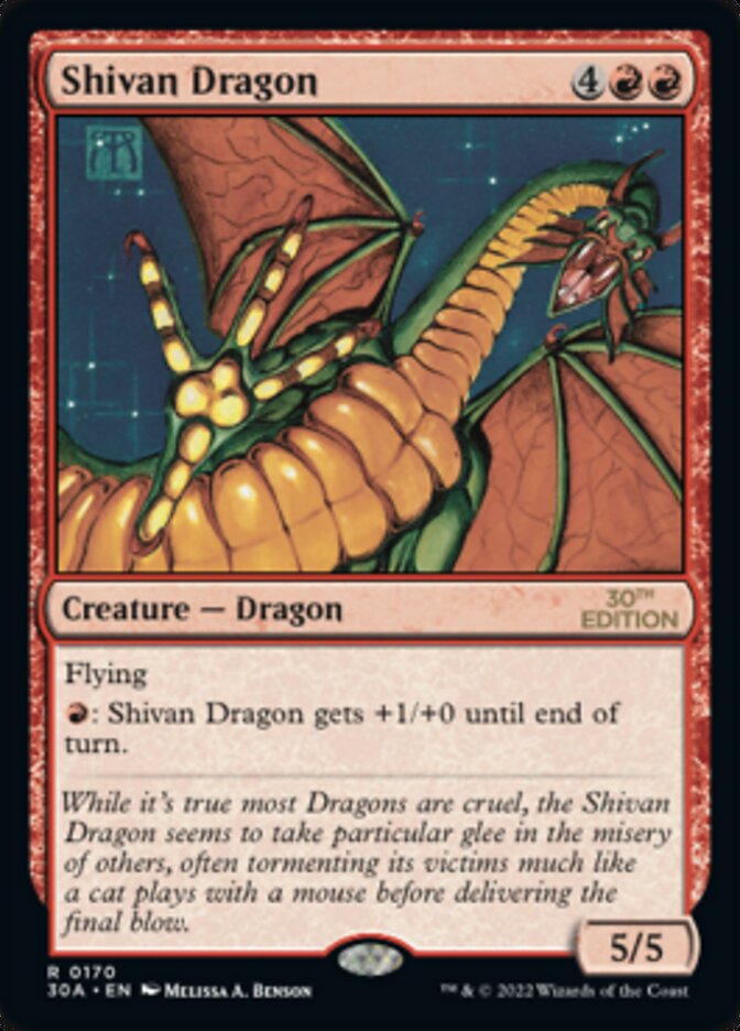 Shivan Dragon [30th Anniversary Edition] MTG Single Magic: The Gathering    | Red Claw Gaming