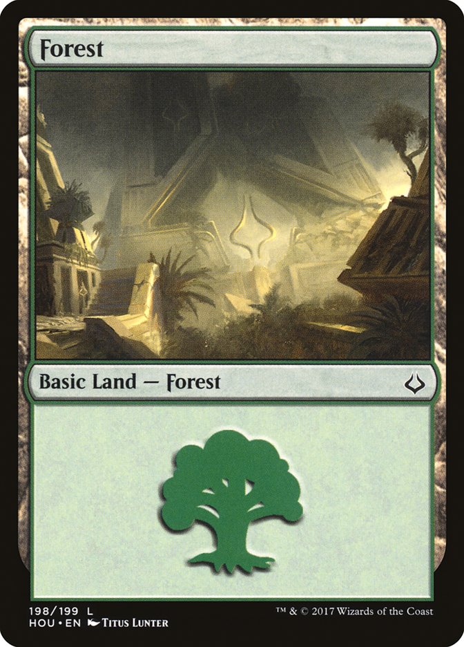 Forest (198) [Hour of Devastation] MTG Single Magic: The Gathering    | Red Claw Gaming