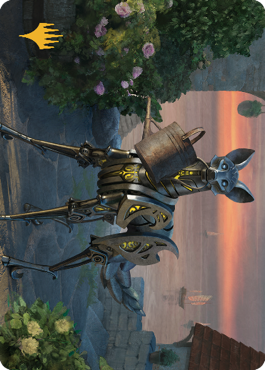 Clockwork Fox Art Card (Gold-Stamped Signature) [Commander Legends: Battle for Baldur's Gate Art Series] MTG Single Magic: The Gathering    | Red Claw Gaming