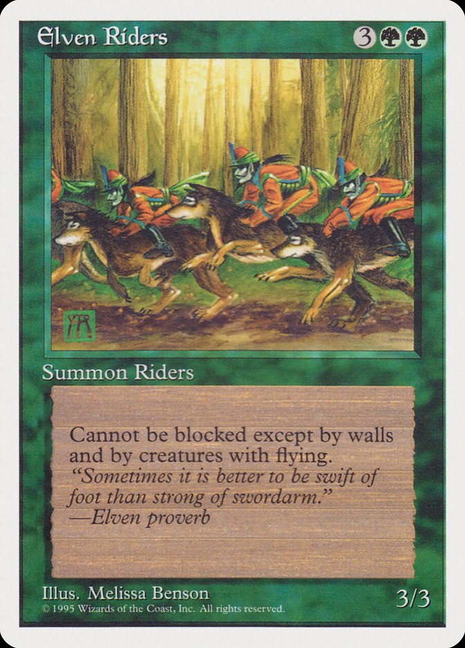 Elven Riders [Rivals Quick Start Set] MTG Single Magic: The Gathering    | Red Claw Gaming