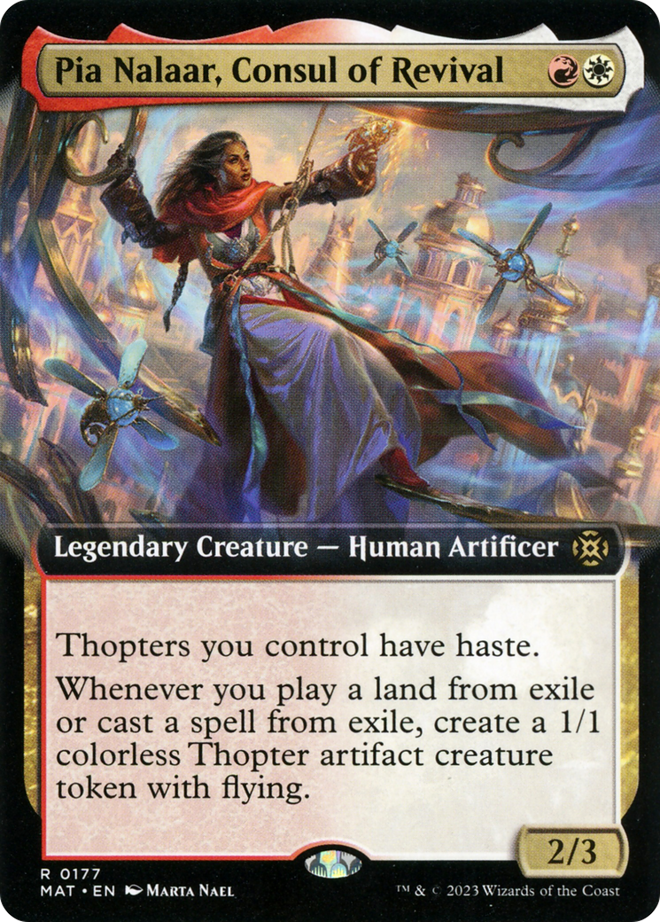 Pia Nalaar, Consul of Revival (Extended Art) [March of the Machine: The Aftermath] MTG Single Magic: The Gathering    | Red Claw Gaming