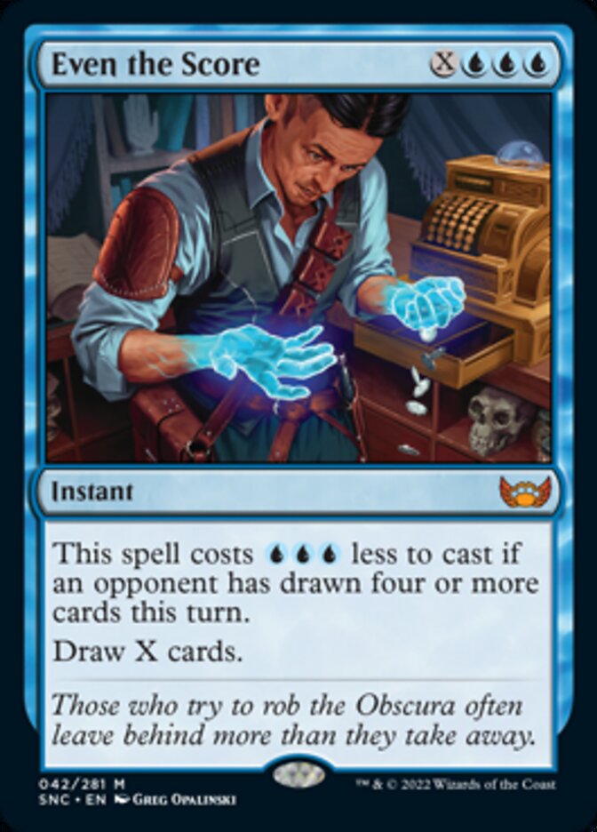 Even the Score [Streets of New Capenna] MTG Single Magic: The Gathering    | Red Claw Gaming