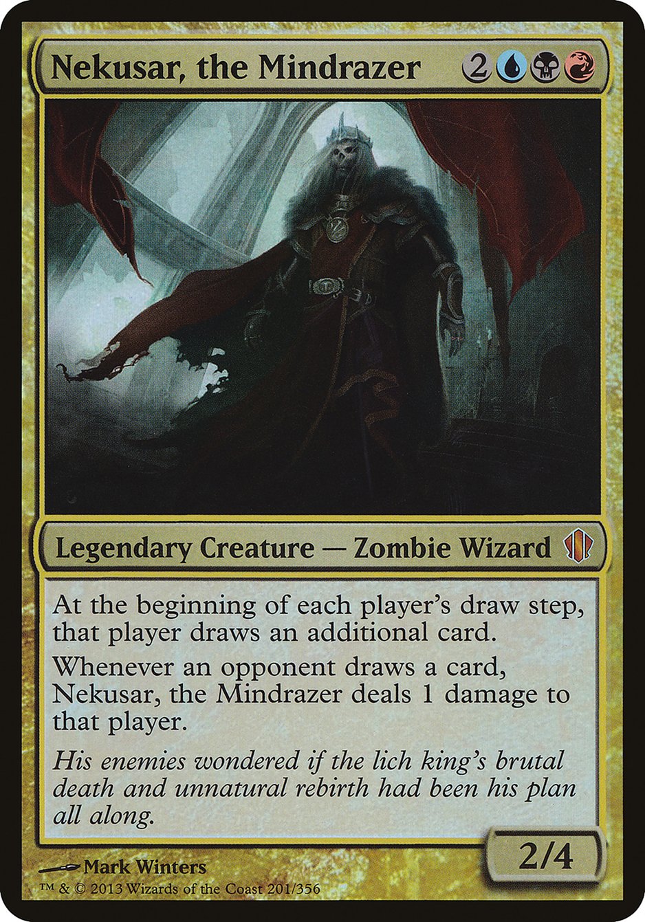 Nekusar, the Mindrazer (Oversized) [Commander 2013 Oversized] MTG Single Magic: The Gathering    | Red Claw Gaming
