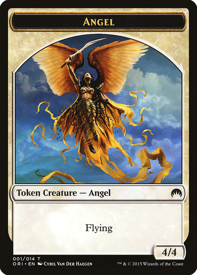 Angel Token [Magic Origins Tokens] MTG Single Magic: The Gathering    | Red Claw Gaming