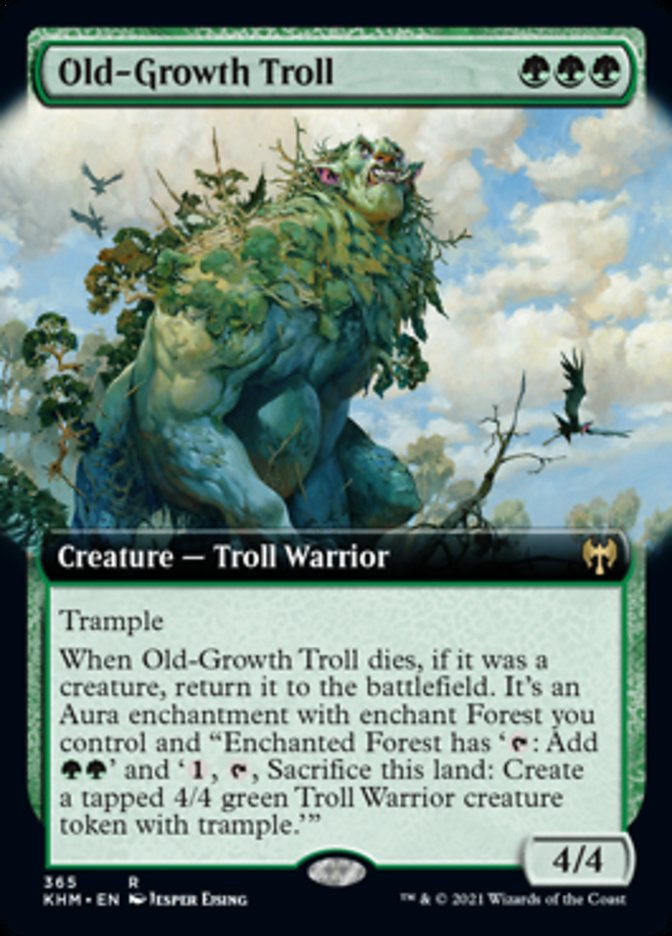 Old-Growth Troll (Extended Art) [Kaldheim] MTG Single Magic: The Gathering    | Red Claw Gaming