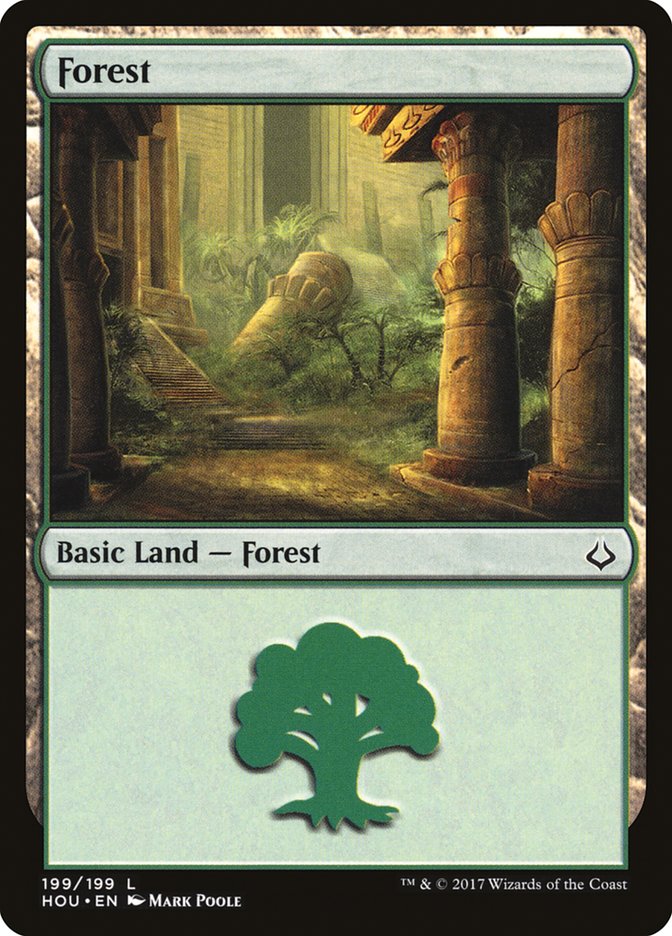 Forest (199) [Hour of Devastation] MTG Single Magic: The Gathering    | Red Claw Gaming